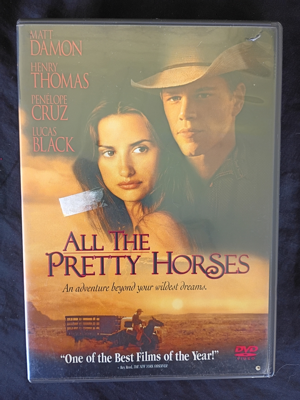 All The Pretty Horses: Penélope Cruz Matt Damon Henry Thomas Lucas Black DVD.